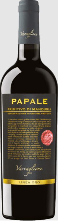 Rượu vang đỏ Ý Papale Linea Oro Primitivo