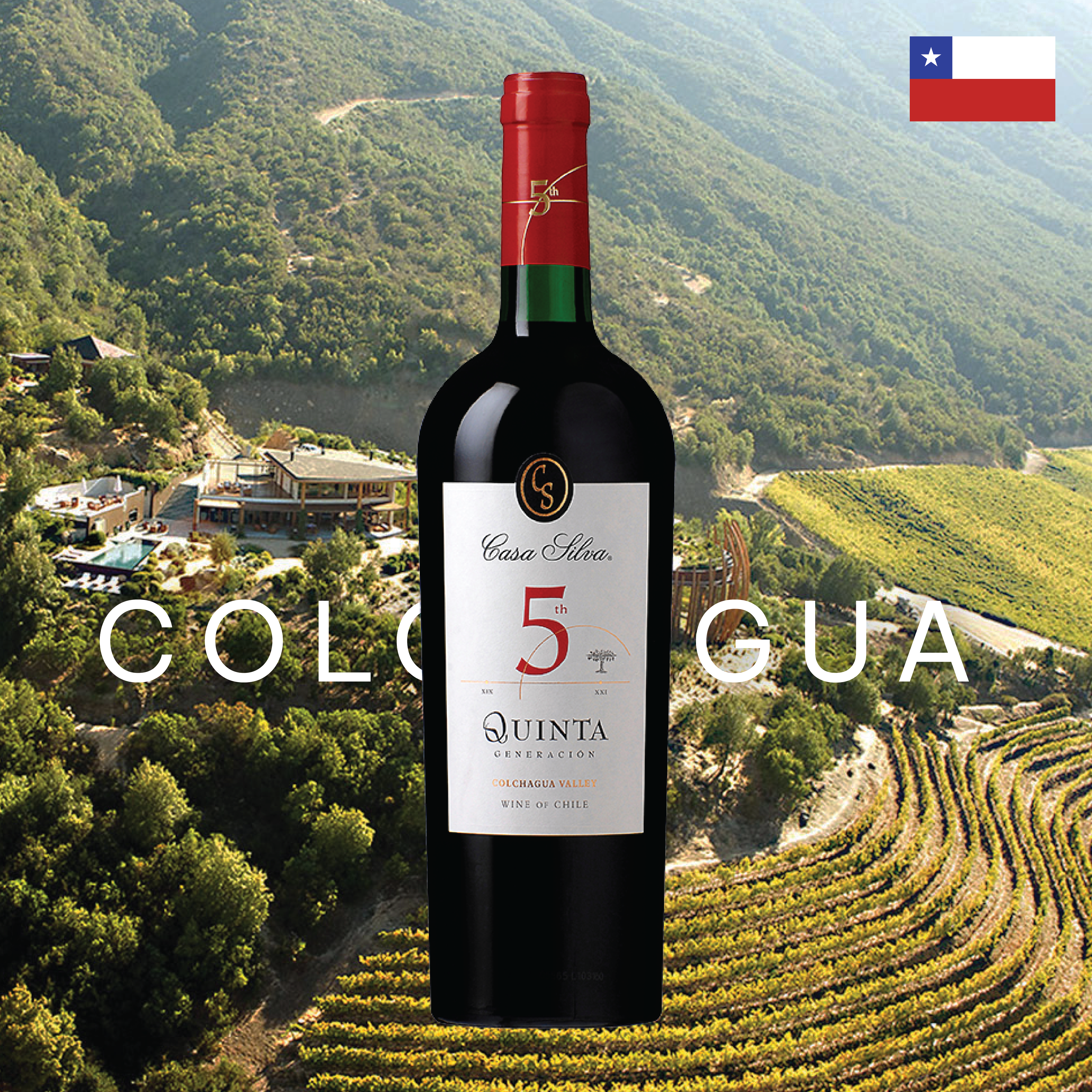 Rượu Vang Đỏ Casa Silva 5 Quinta Generacion,  Red 2019