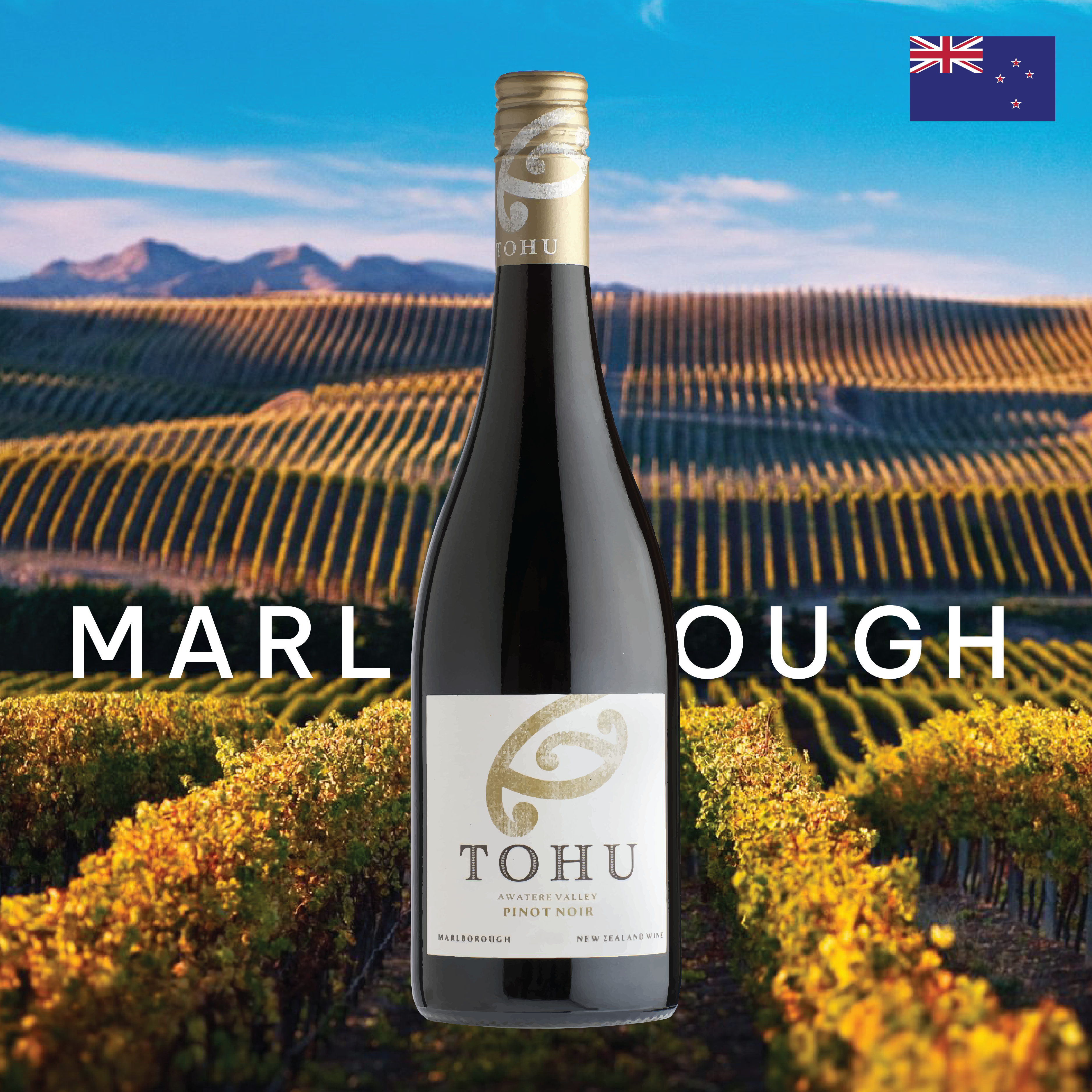 Rượu vang Tohu Single Vineyard Pinot Noir Marlborough 2017