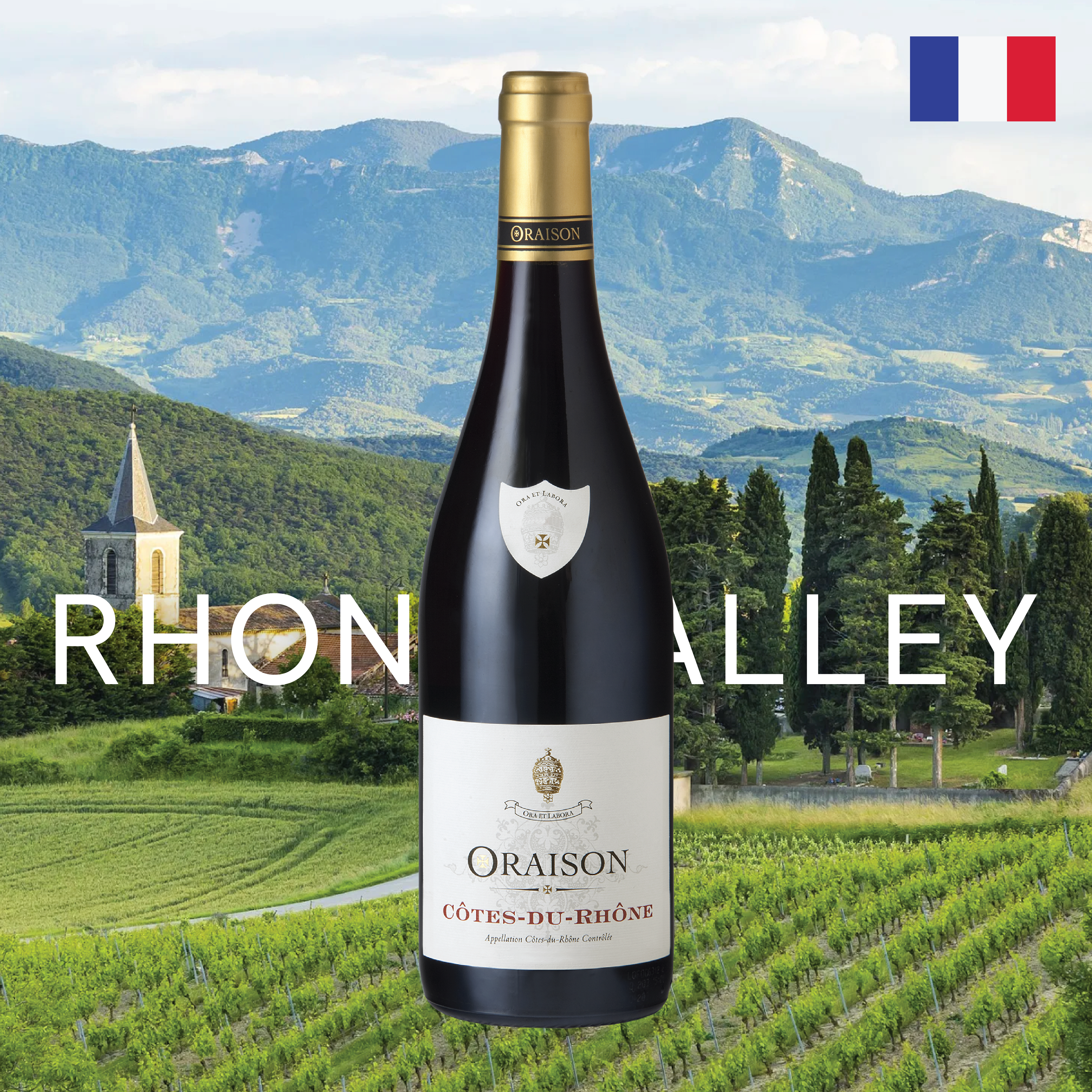 Rượu Vang Đỏ Oraison Côtes-Du-Rhône 2020