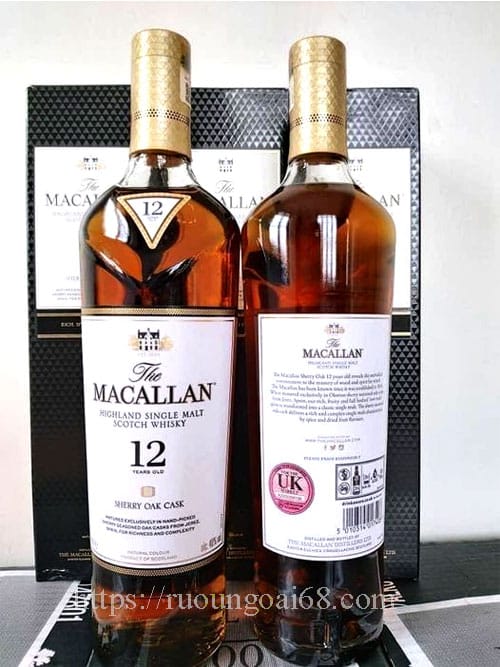 Macallan 12 Sherry UK - Rượu vang Anh với mức giá phải chăng